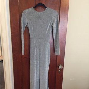 Beautiful metallic silver night gown